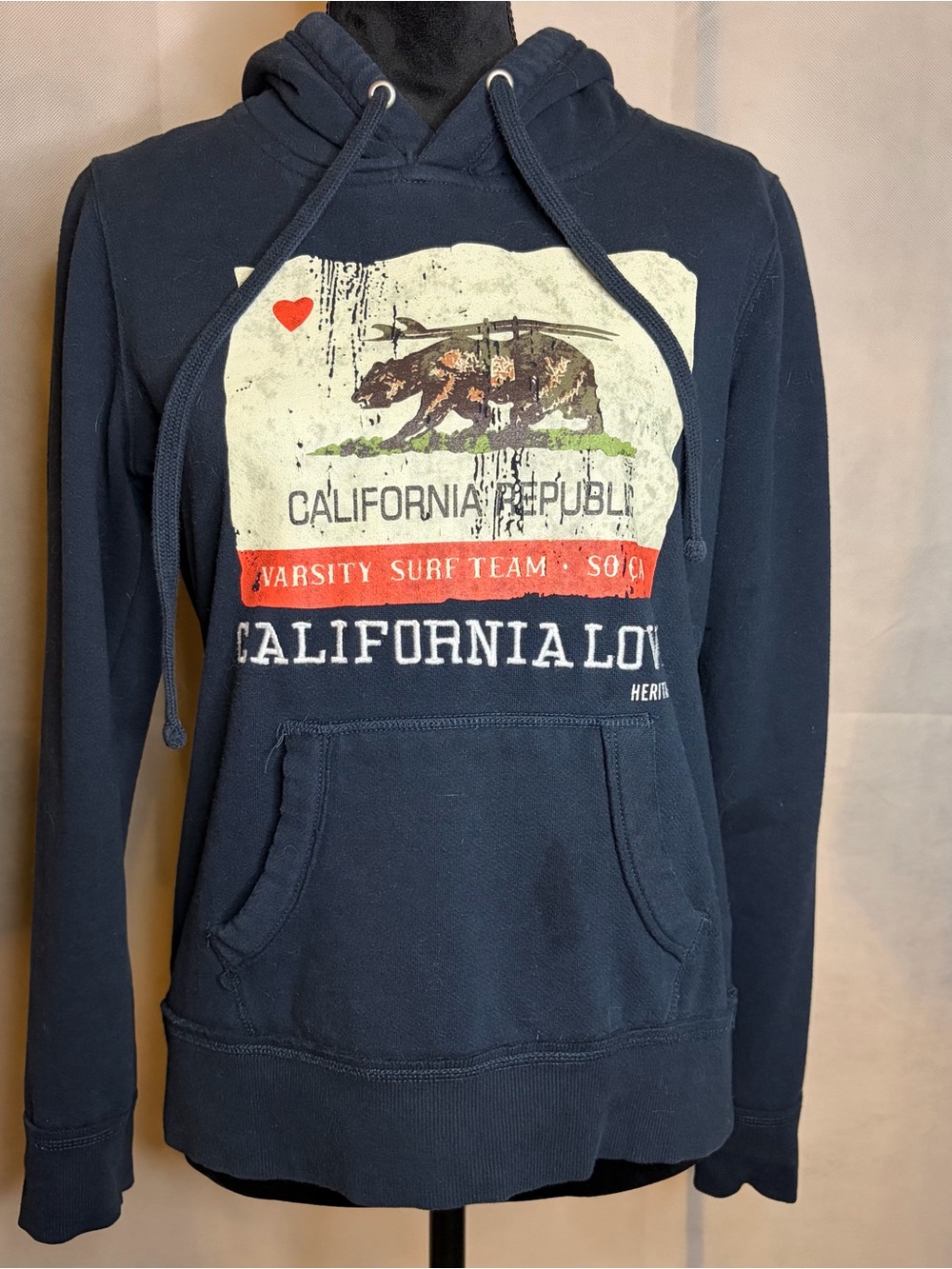Heritage Navy California Republic Pullover Hoodie